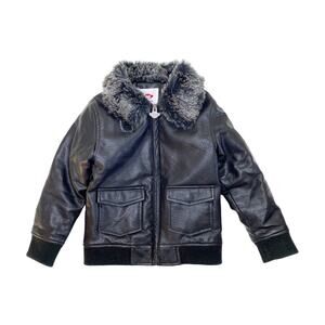 Appaman Montana Faux Leather Bomber Jacket